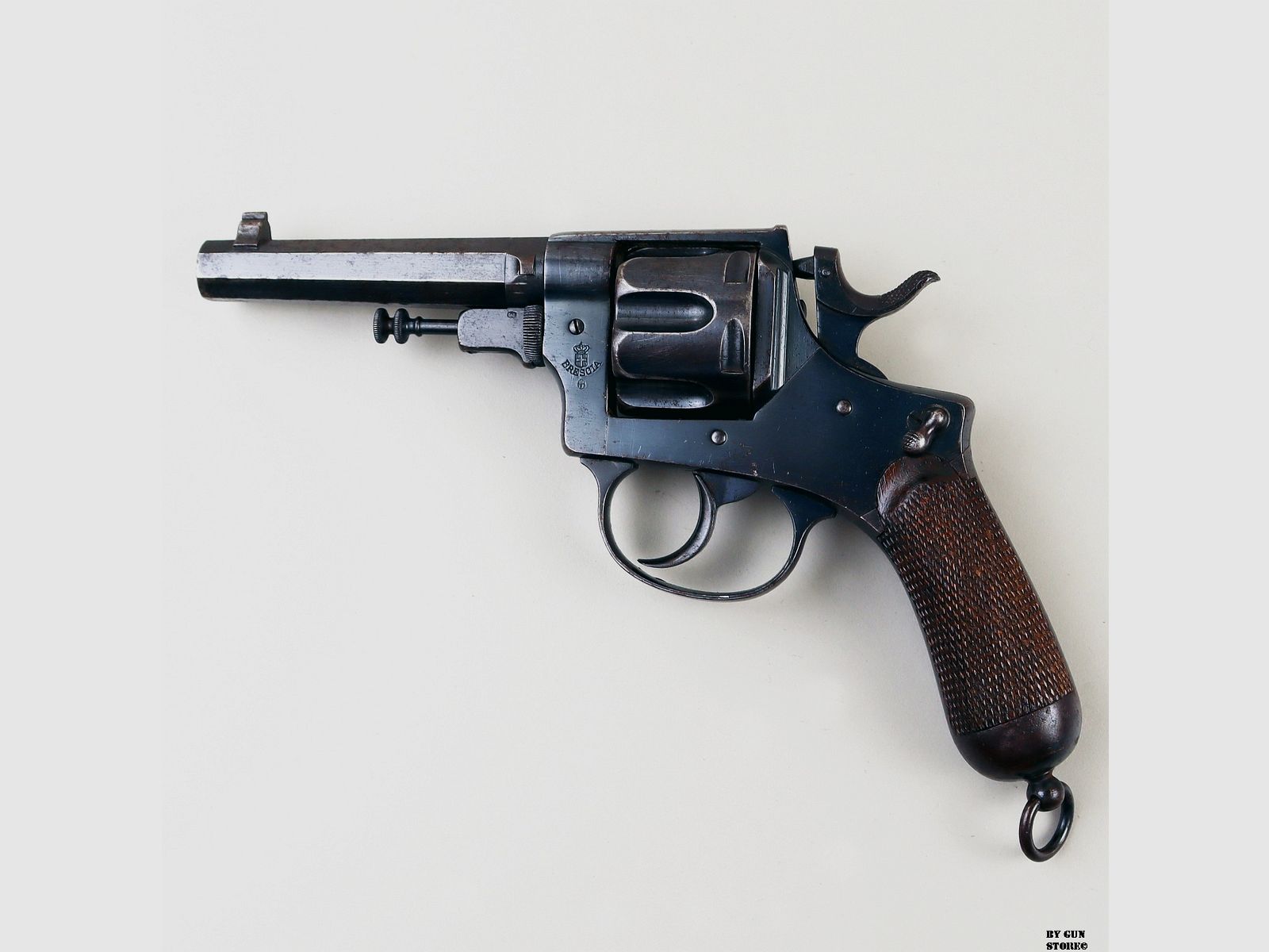 Revolver Antico Regia Fabbrica d’Armi di Brescia Glisenti mod. 1889 Bodeo B cal. 10.4 matr. 2809, immagine 1 di 9
