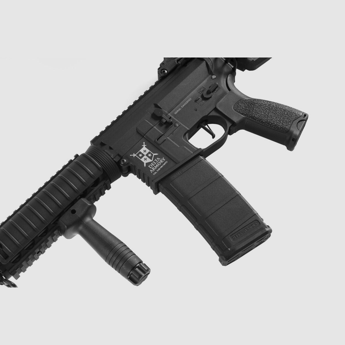 AR15 RIS CHARLIE Schwarz S-AEG Softair Gewehr Frei ab 18 Jahren | Delta Armory