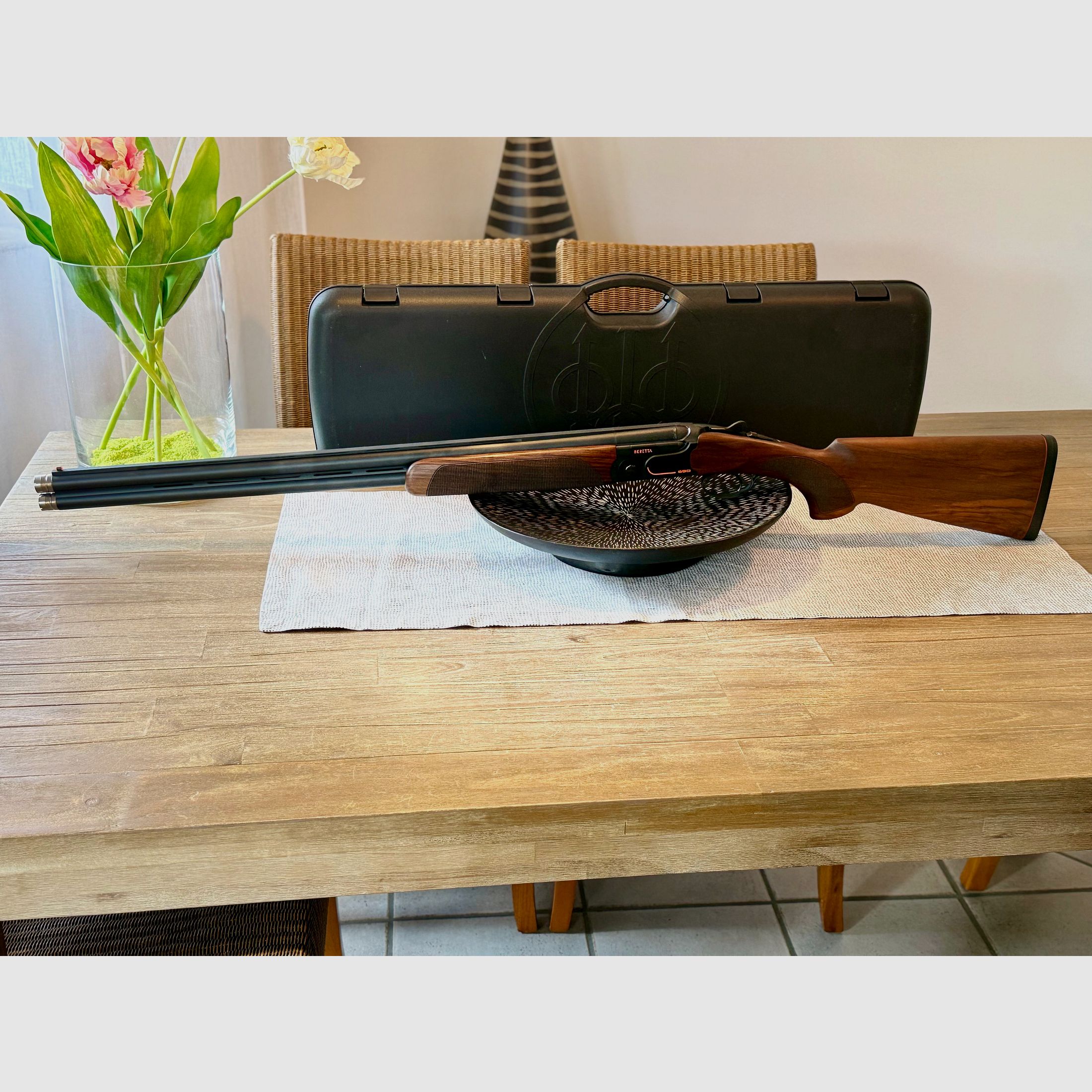 Beretta 690 Sporting schwarz, 71cm 12/76 Bockflinte
