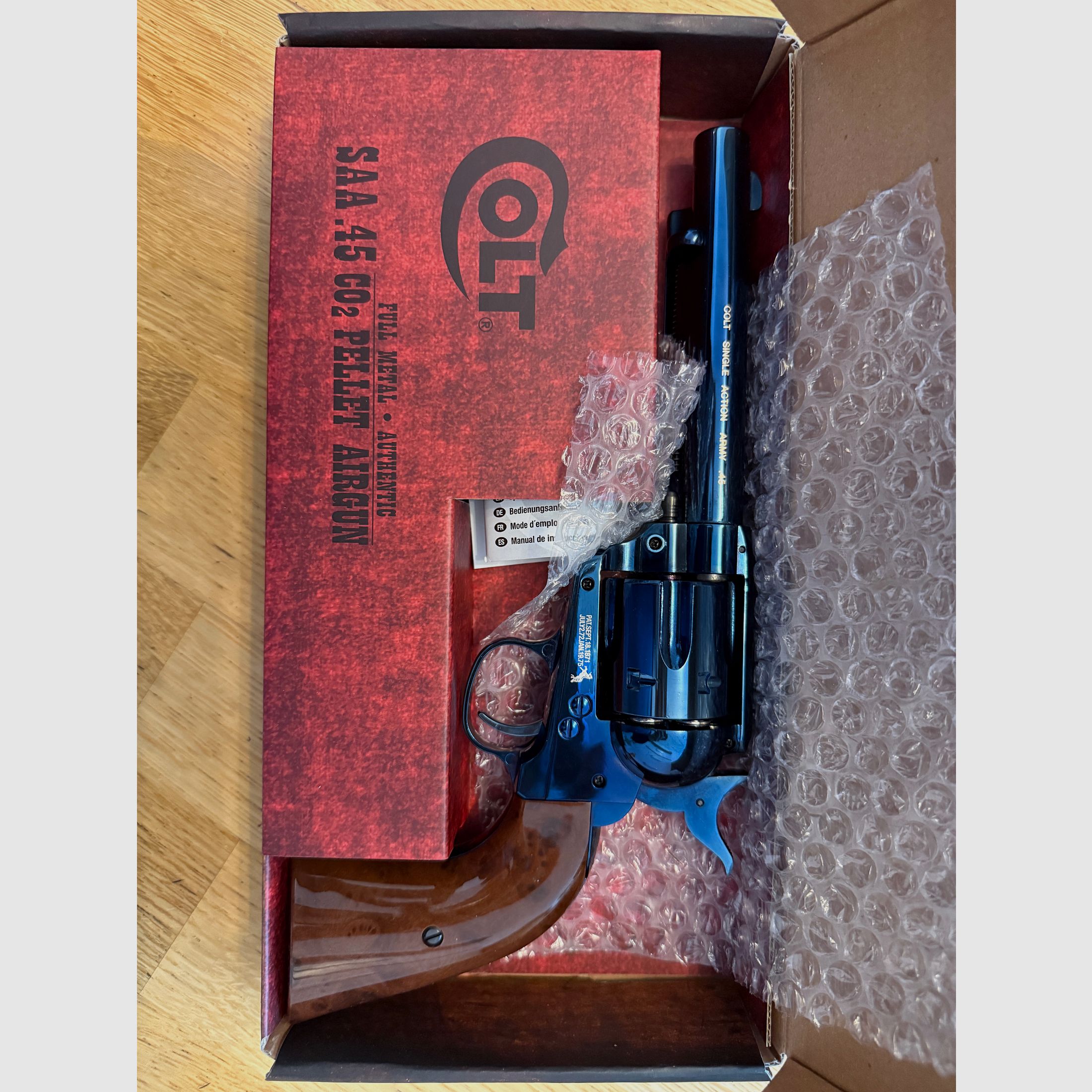 UMAREX CO2 Colt SAA.45 Blued/Brown 4,5mm Pellet