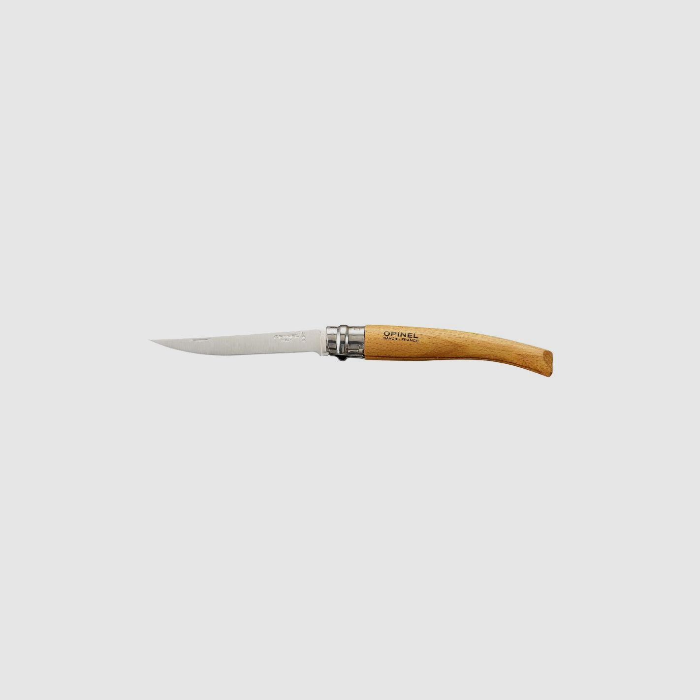Opinel 10 Filetiermesser Klinge Edelstahl Buchenholzgriff