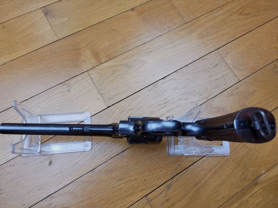 Bellissimo revolver Smith & Wesson britannico – cal 38-200 – 6 pollici – WWII – TBE, immagine 12 di 17