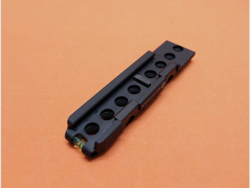 Schmeisser Schmeisser USM QD Blockmontage 1" Alu schwarz für Picatinnyprofil BH=ab 13,5mm incl. Libelle/Aufsatz