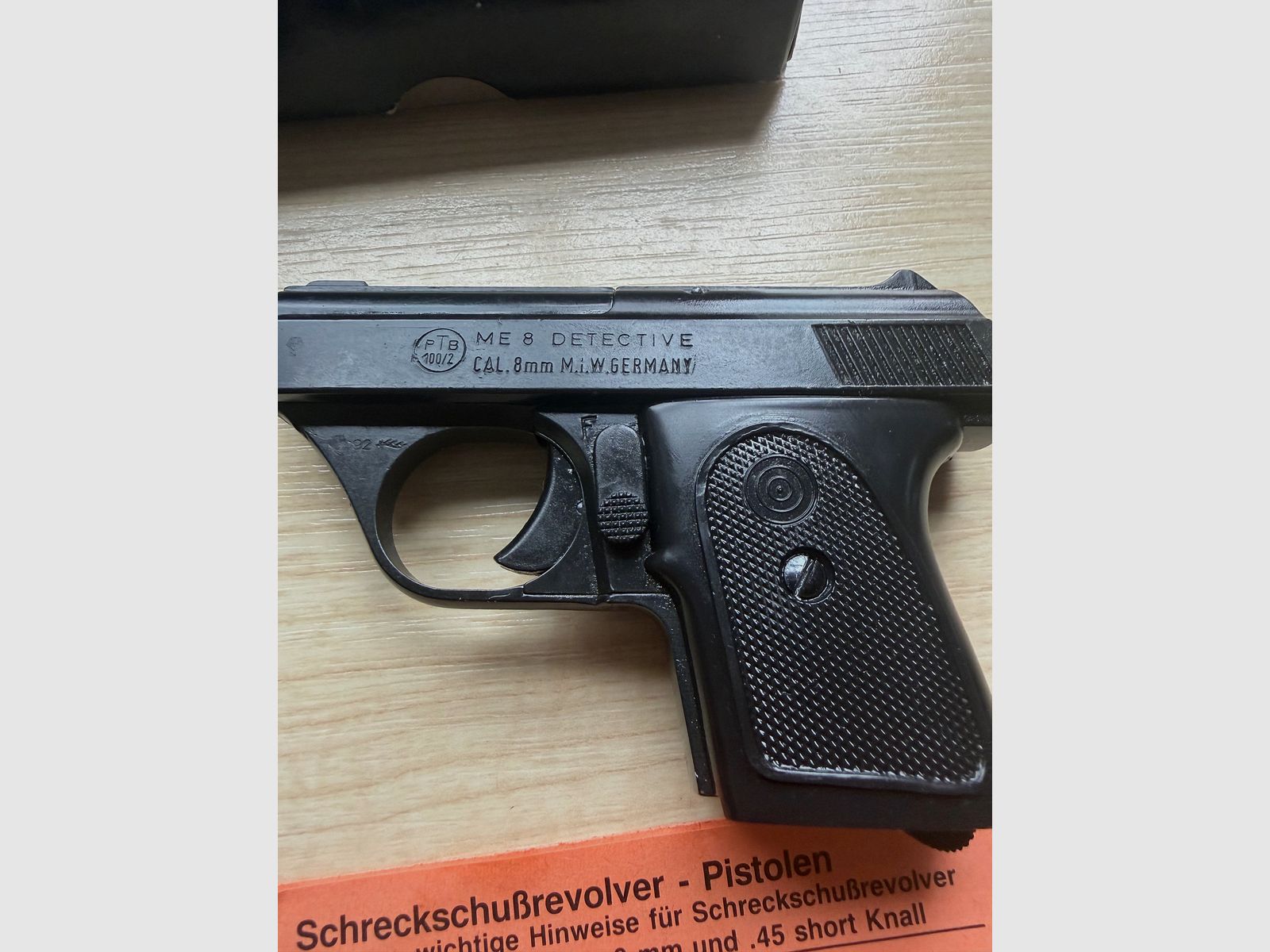 ME 8 Detective Taschenpistole – Kal. 8mm K. – PTB 100/2 