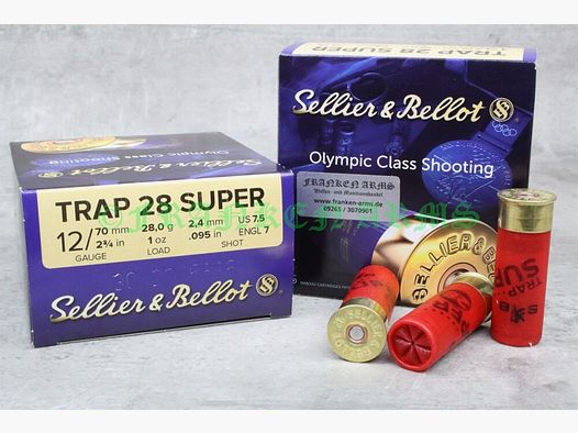 Sellier&Bellot	 Super Trap 28 12/70 2,4mm 25Stück Staffelpreise