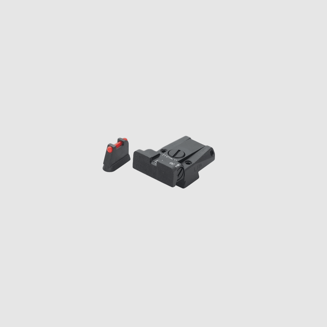 LPA Mikrometer-Visier SPR für CZ M75/85 neu mit rotem Fiber Optic-Korn