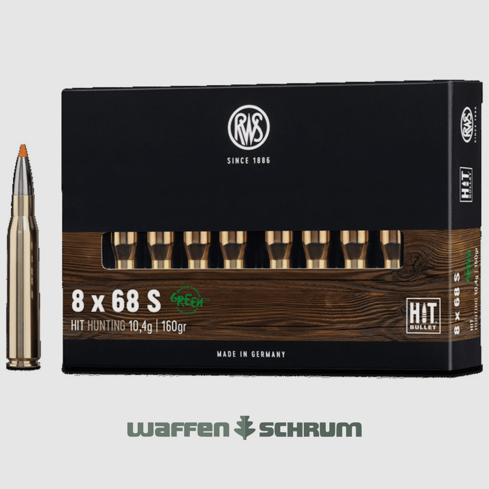 RWS HIT 10,4g - 160gr 8x68S