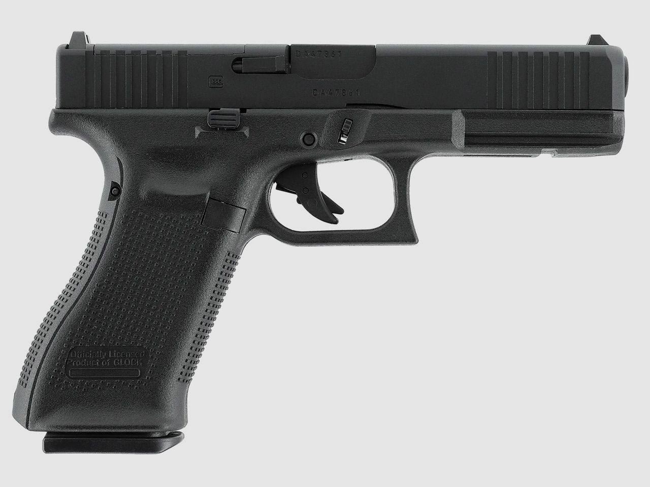 CO2 Softair Pistole Glock 17 Gen5 MOS Blow Back CNC-Aluminiumschlitten Kaliber 6 mm BB (P18)