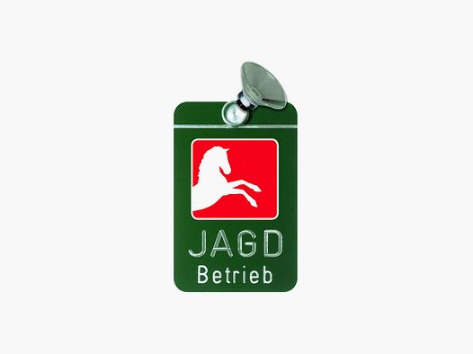 AUTOSCHILD Jagdbetrieb Niedersachsen aus Alu mit Haftsauger