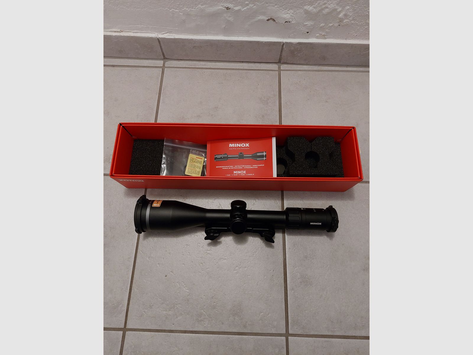 Minox Allrounder 3-15 x 56 S with Innomount Zero for Picatinny/Weaver 5mm, construction height 7 mm