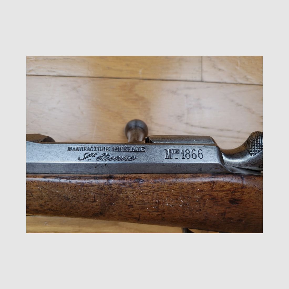 Schöner Chassepot-Gewehr 1866 – Kaiserliche Fabrik in St. Étienne – Oktober 1868 – im 1. RTA! – Originalkaliber – Ausgezeichneter Lauf – TBE, Bild 20 von 27
