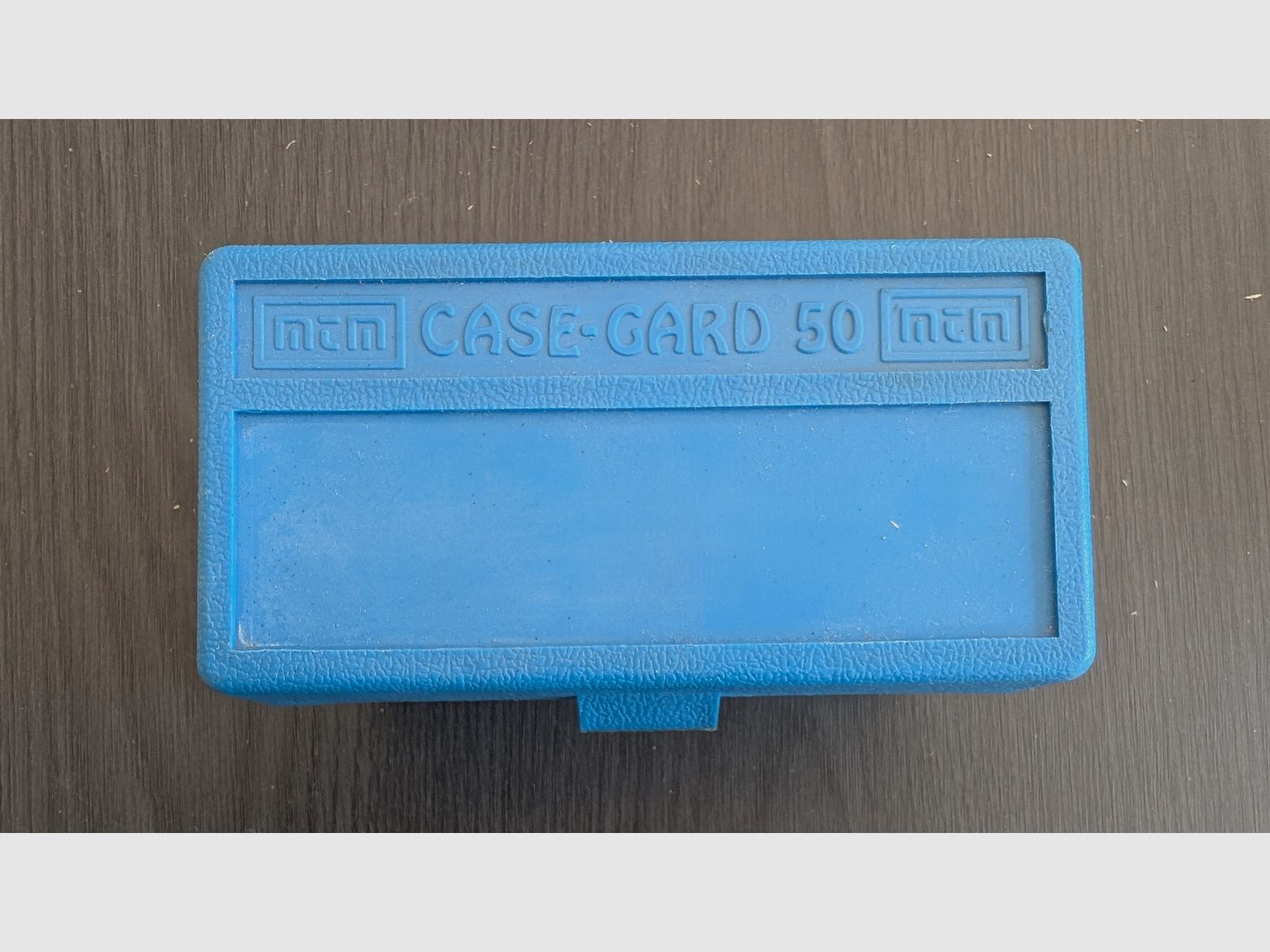 Original Munitionsbox von MTM für Gewehrpatronen mit Schaumstoffeinlage