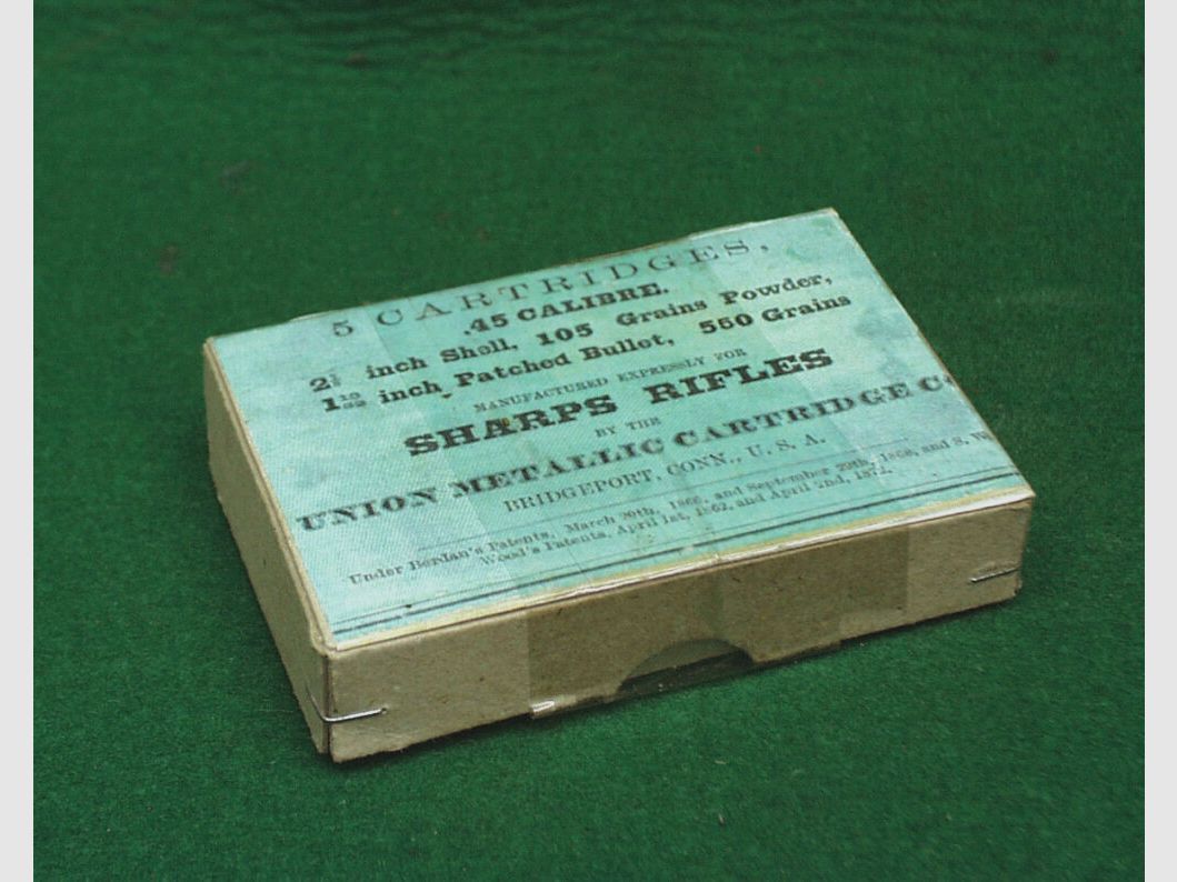 Patronenschachteln Sharps Rifle Kal.45