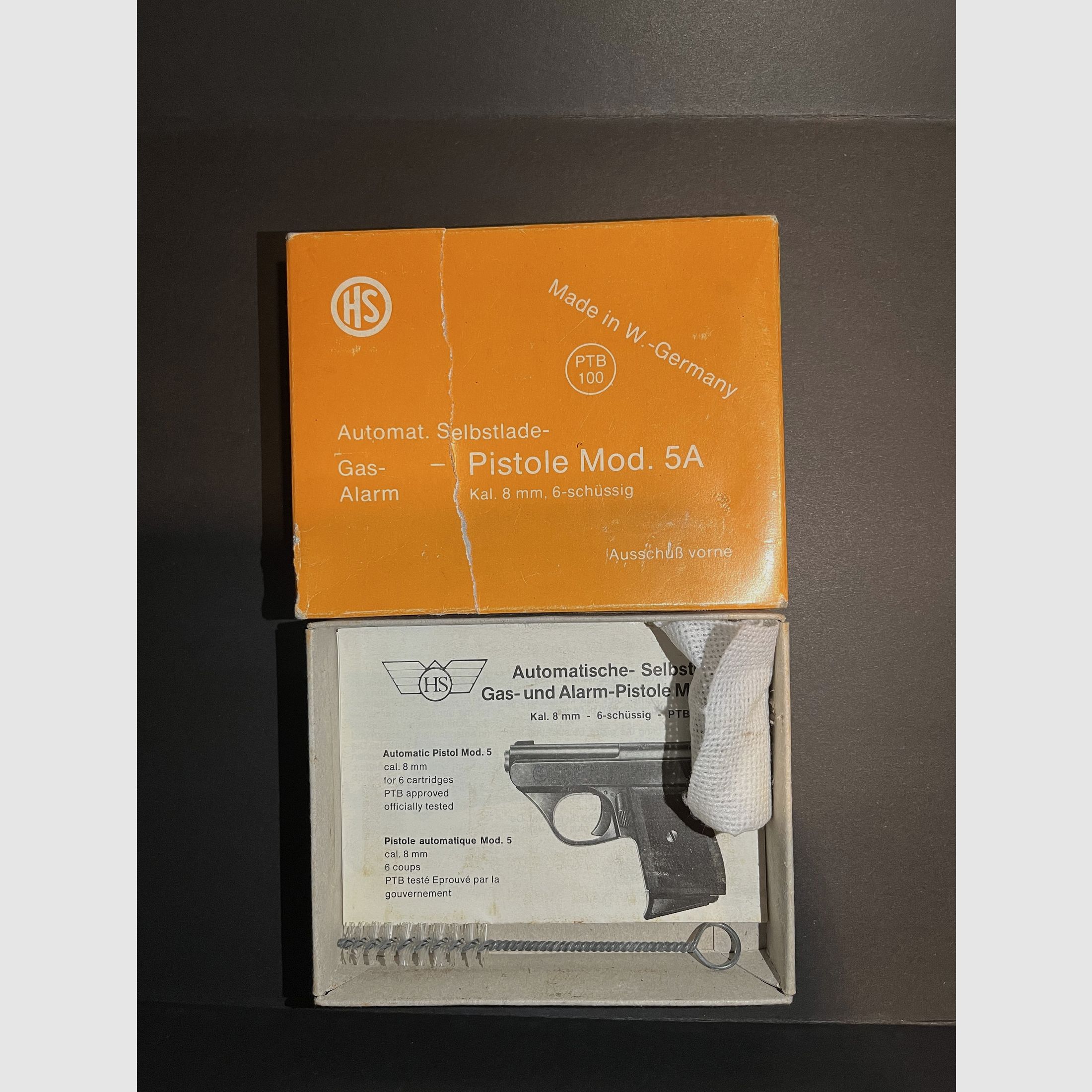 HS Herbert Schmidt Mod. 5 A PTB 100/02  gepflegter Zustand