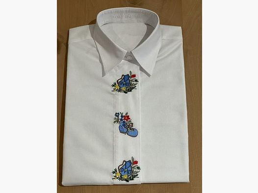 Wallmann Bluse «Wandern« in Weiss