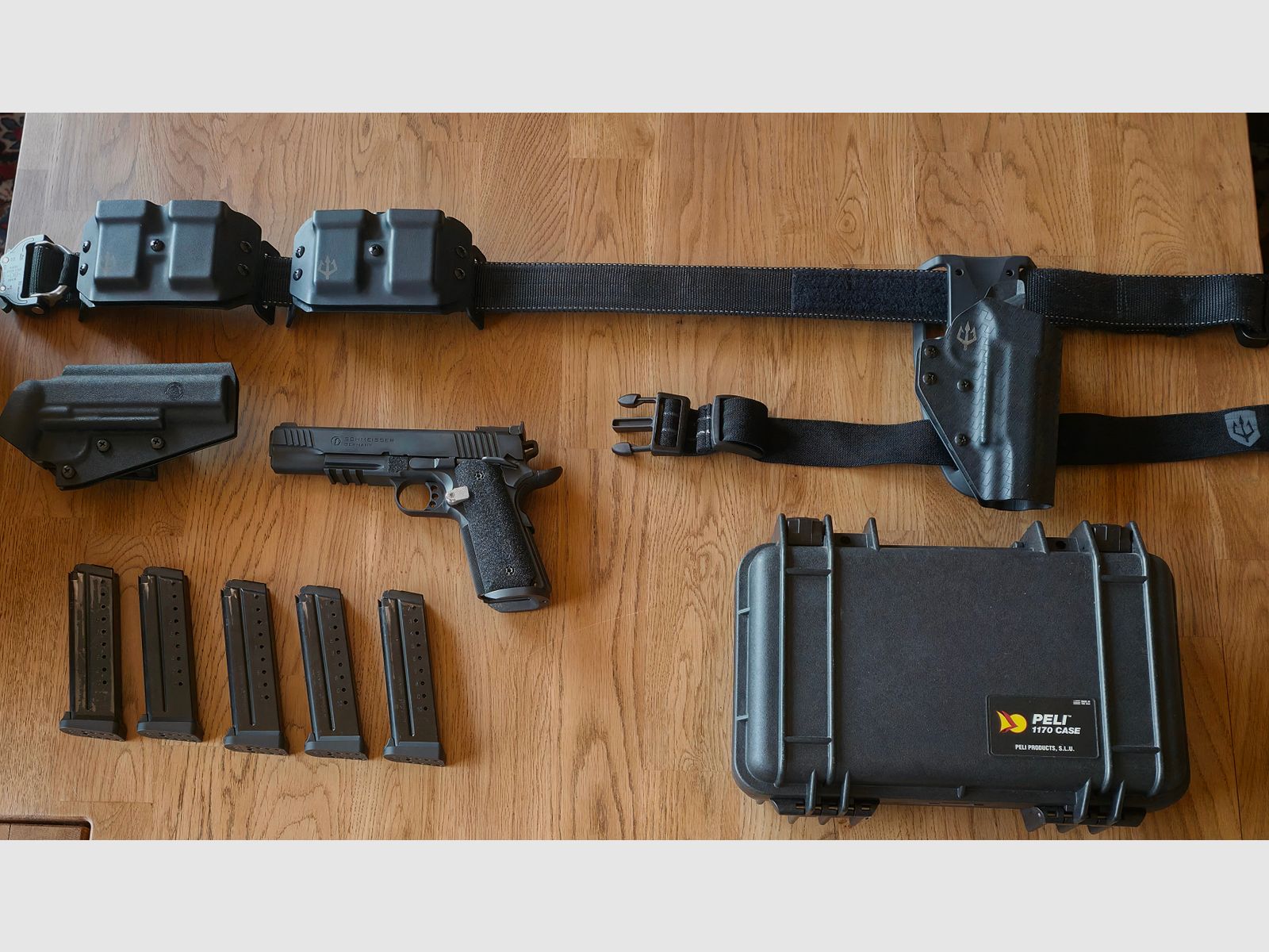 Schmeisser 1911 Hugo 5" 9mm – Paquete completo: BDMP y listo para caza – Estado excelente, imagen 1 de 6