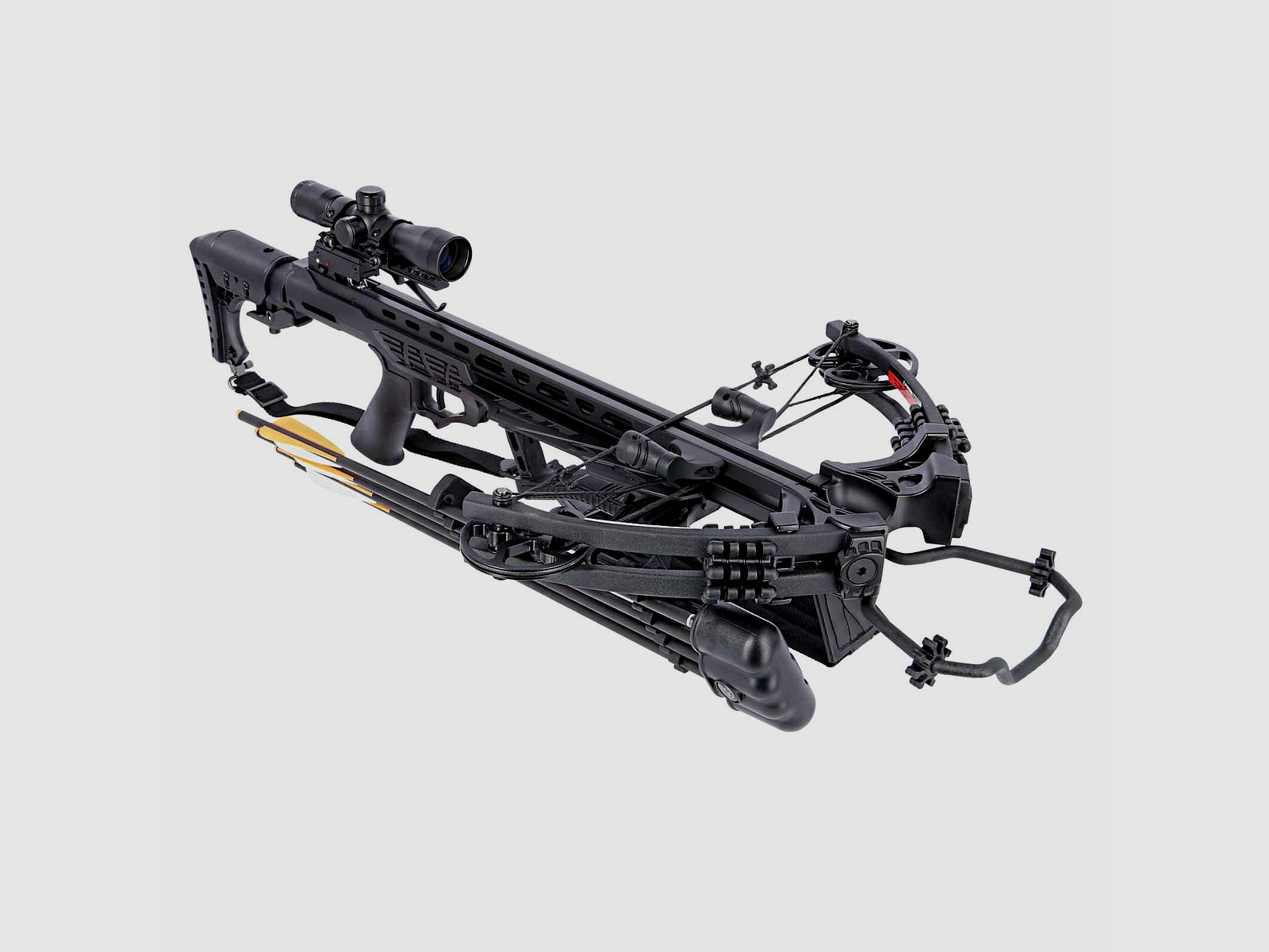 SET Compoundarmbrust Man Kung Kraken XB58 Schwarz 200 lbs (P18)