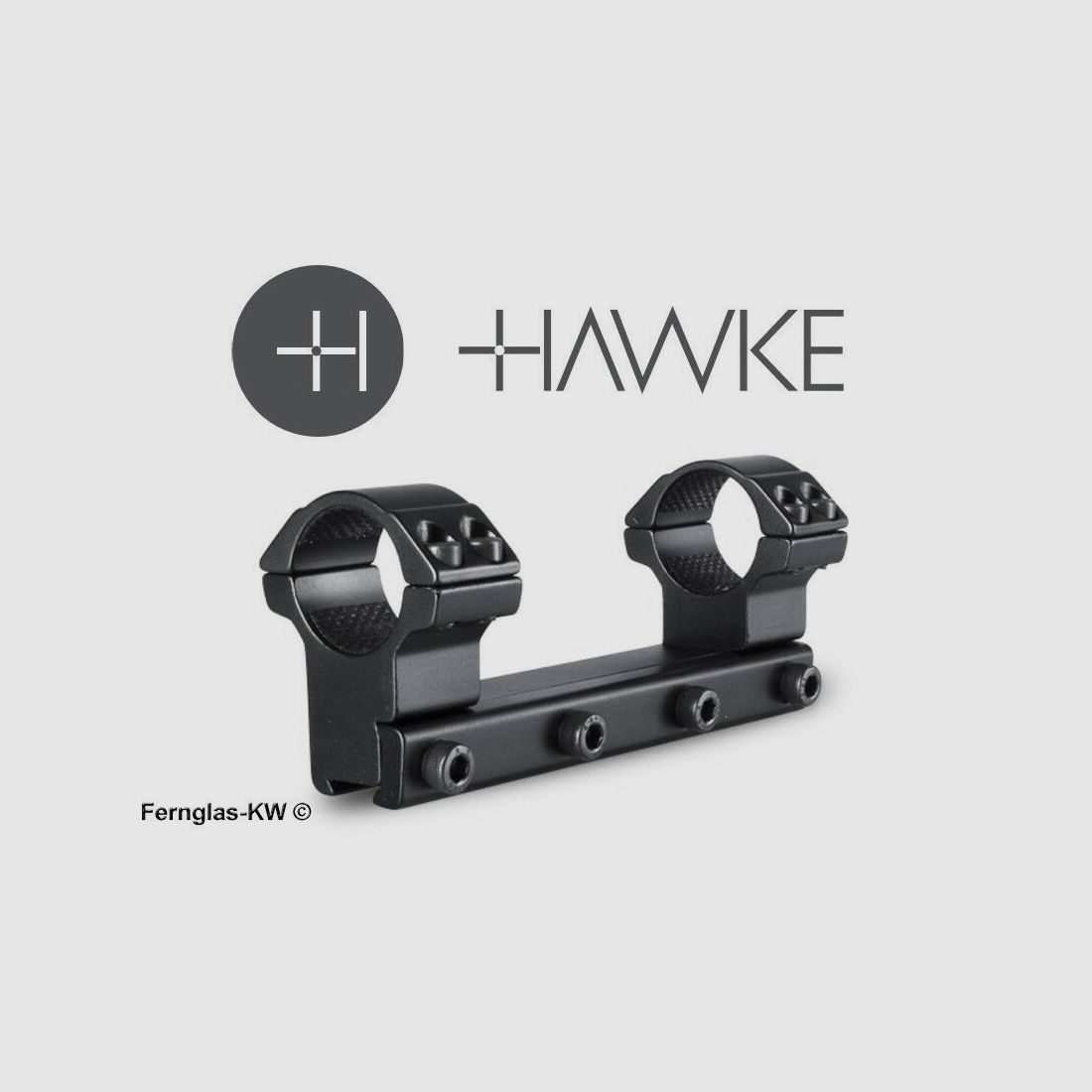 HAWKE 22105 25.4mm 1" High Ring Mount for 9-11mm Rail Scope Mount