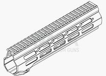 B&T M-Lock protezione per le mani per HK416 / MR223 (11")