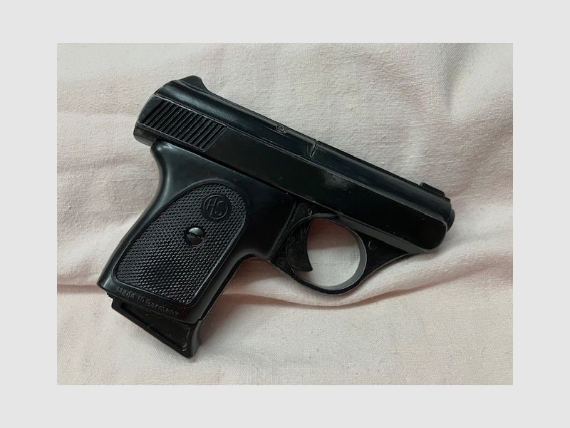 HS Gas- und Alarm-Pistole, Mod. 5, Kal. 8 mm, PTB Nr. 100, Taschenpistole 6-schüssig