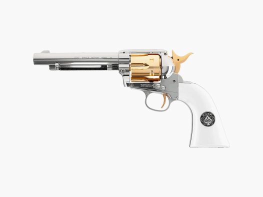 Colt Single Action Army SAA CO2-Revolver Smoke Wagon CHR-WHT 4,5 mm Diabolo