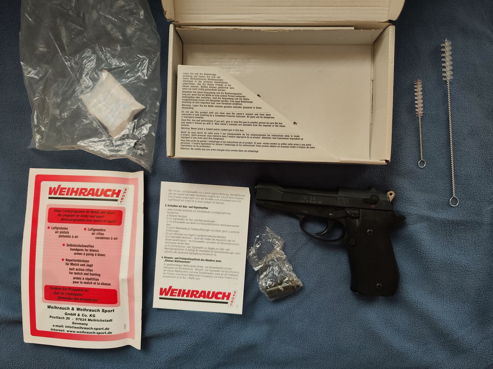 Weihrauch HW 94 Kal. 9 mm R Knall NC geblauwde Arminius Revolver Pistole