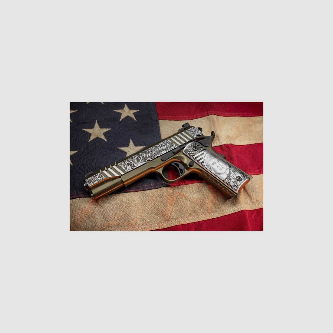 Auto Ordnance Trump "Rally Cry" 1911 TCAC6N .45 ACP President Custom Pistole
