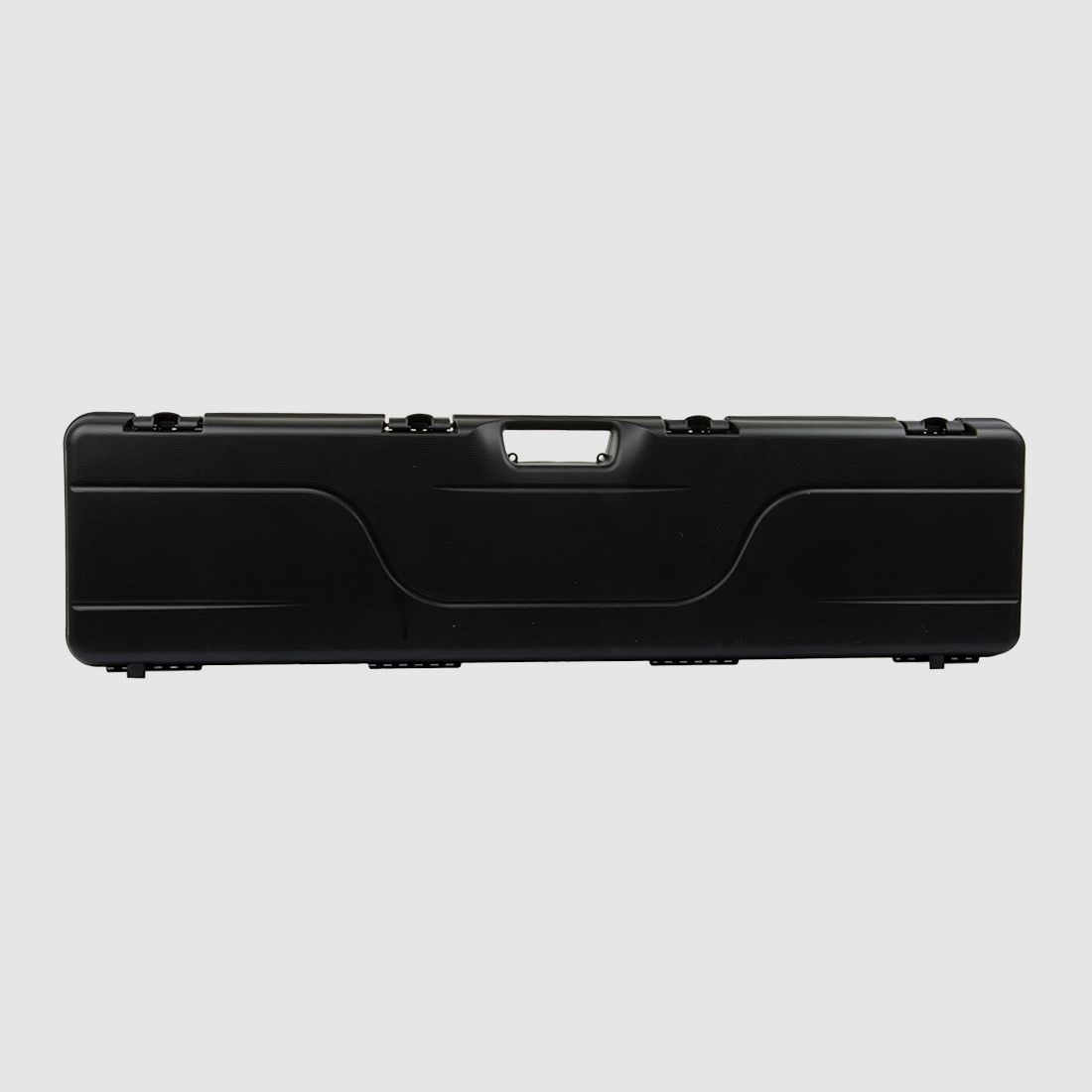 Gewehrkoffer Transportkoffer Negrini 1668ISY 100 x 23 cm Kunststoff Noppenschaumeinlage 4 SchnappverschlĂĽsse schwarz