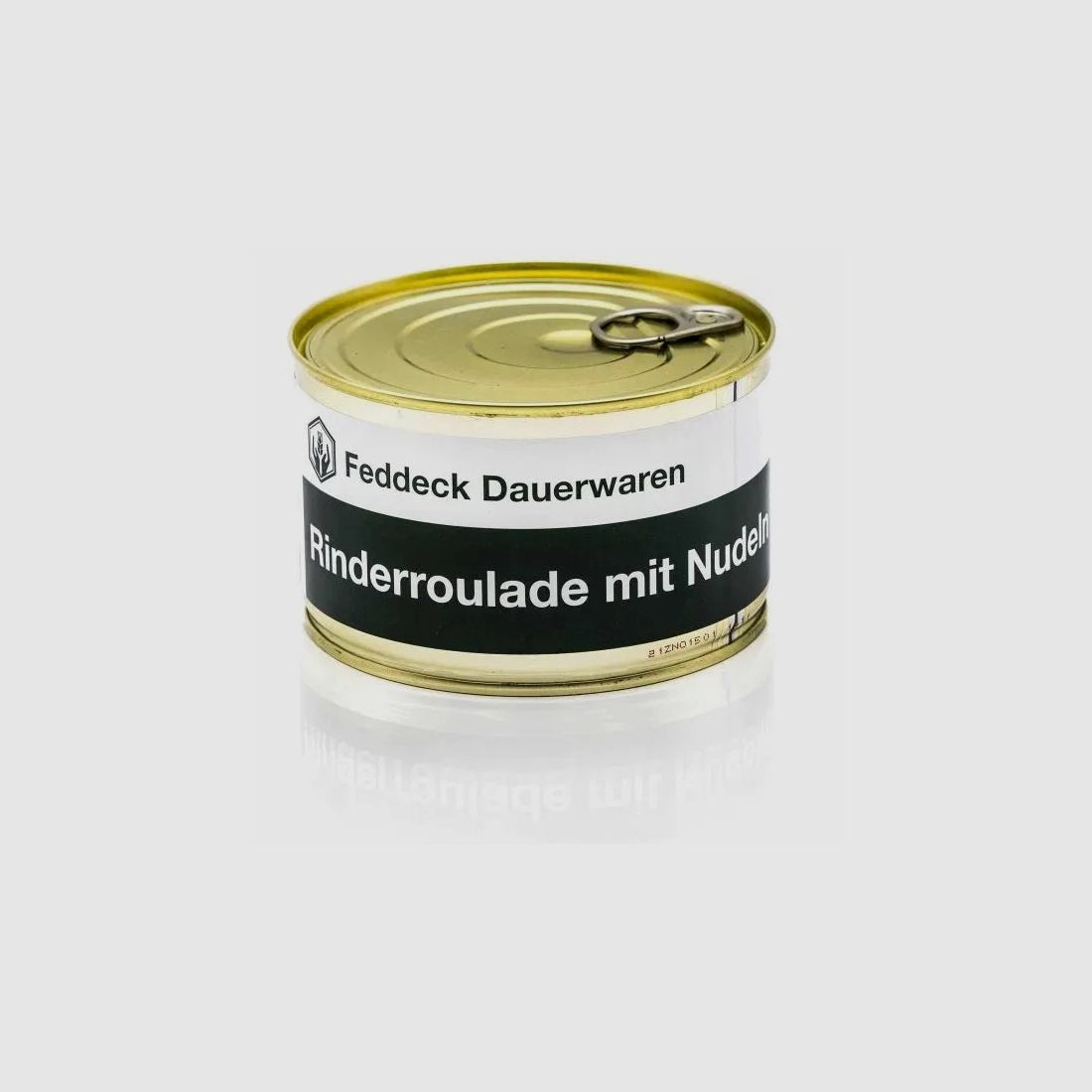 Feddeck Dauerwaren Fertiggericht Dose Rinderroulade mit Nudeln 400 g
