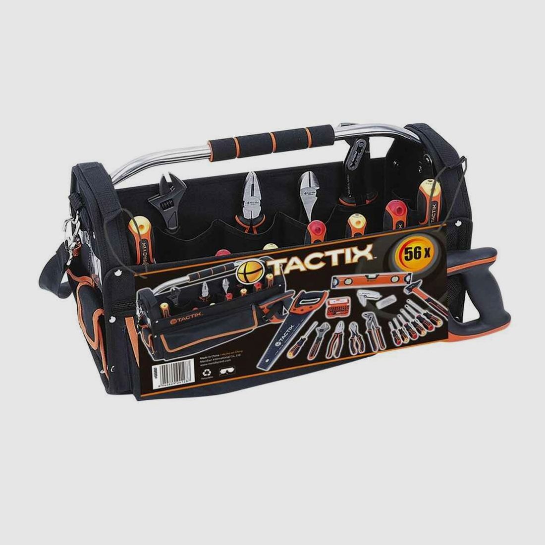 Tactix Werkzeugtasche 56-teilig