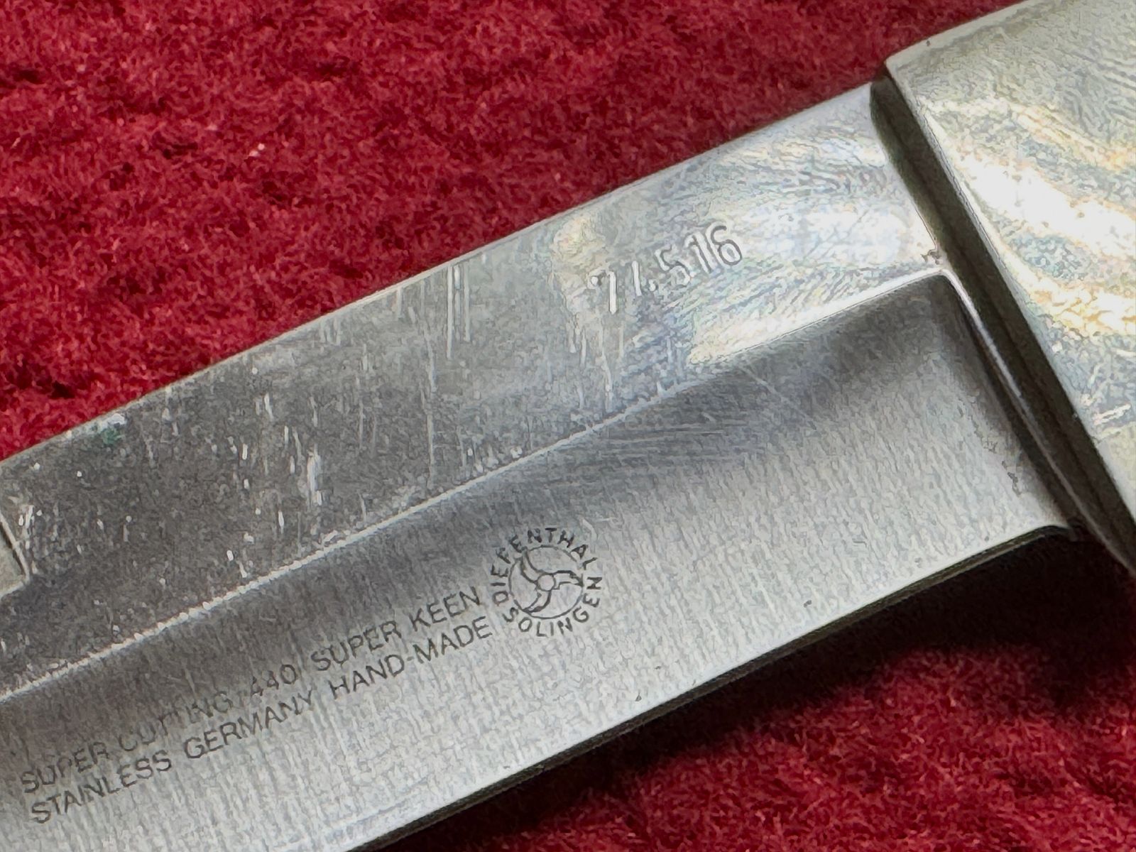 Diefenthal Solingen full integral hunting knife 74516 – rare collector’s set with original box & certificate