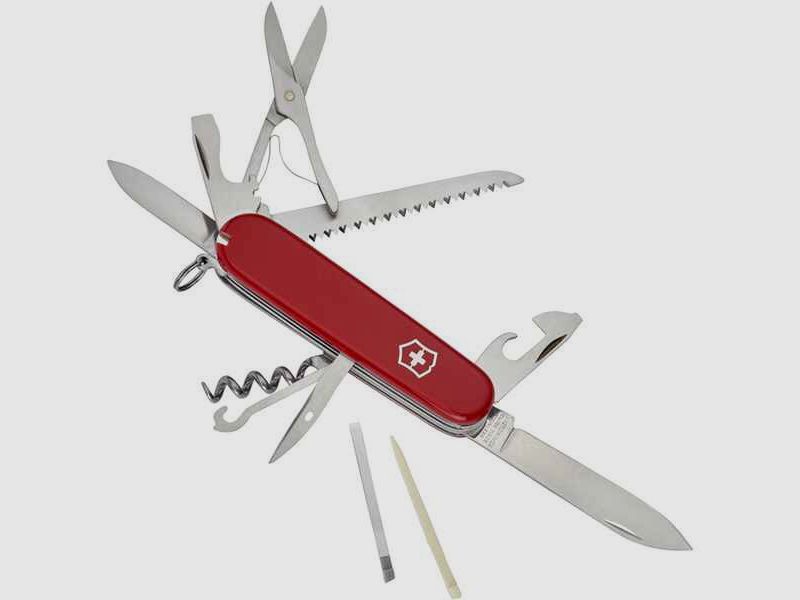 Original Schweizer Offiziersmesser von Victorinox mit 15 Funktionen