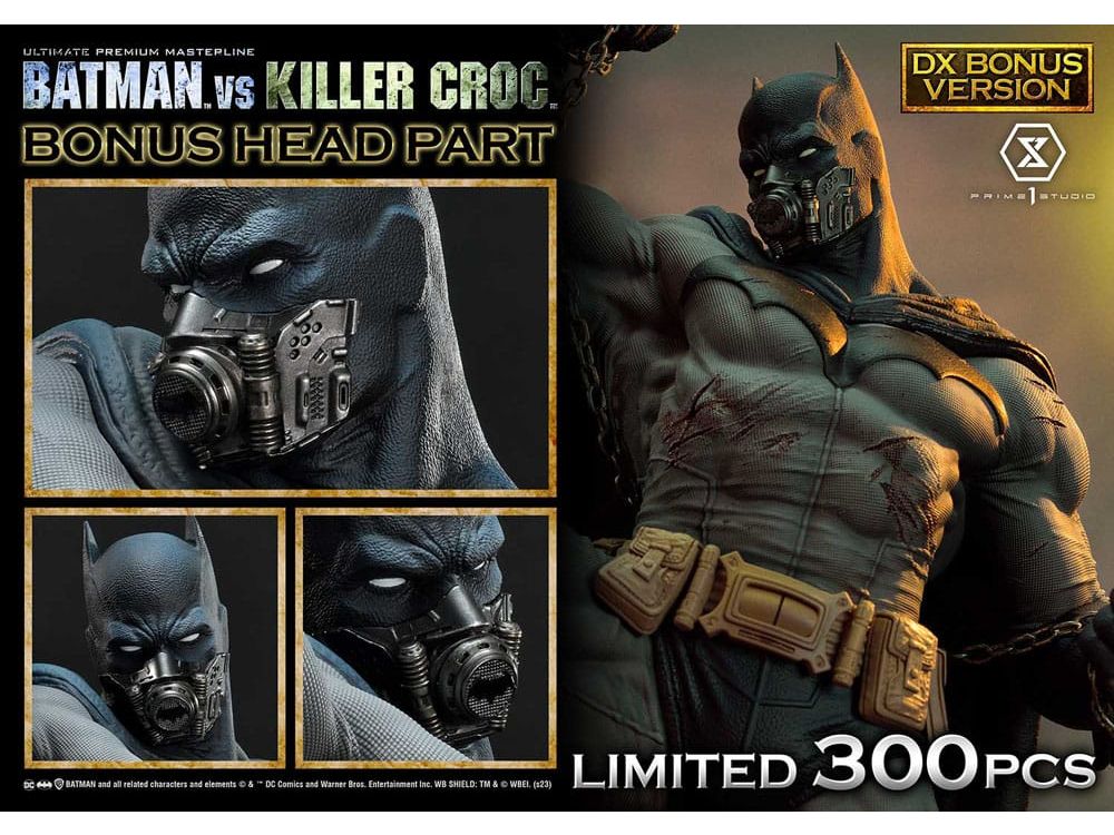 Batman Ultimate Premium Masterline Series Statue Batman Versus Killer Croc Deluxe Bonus Version 71 cm | 42989