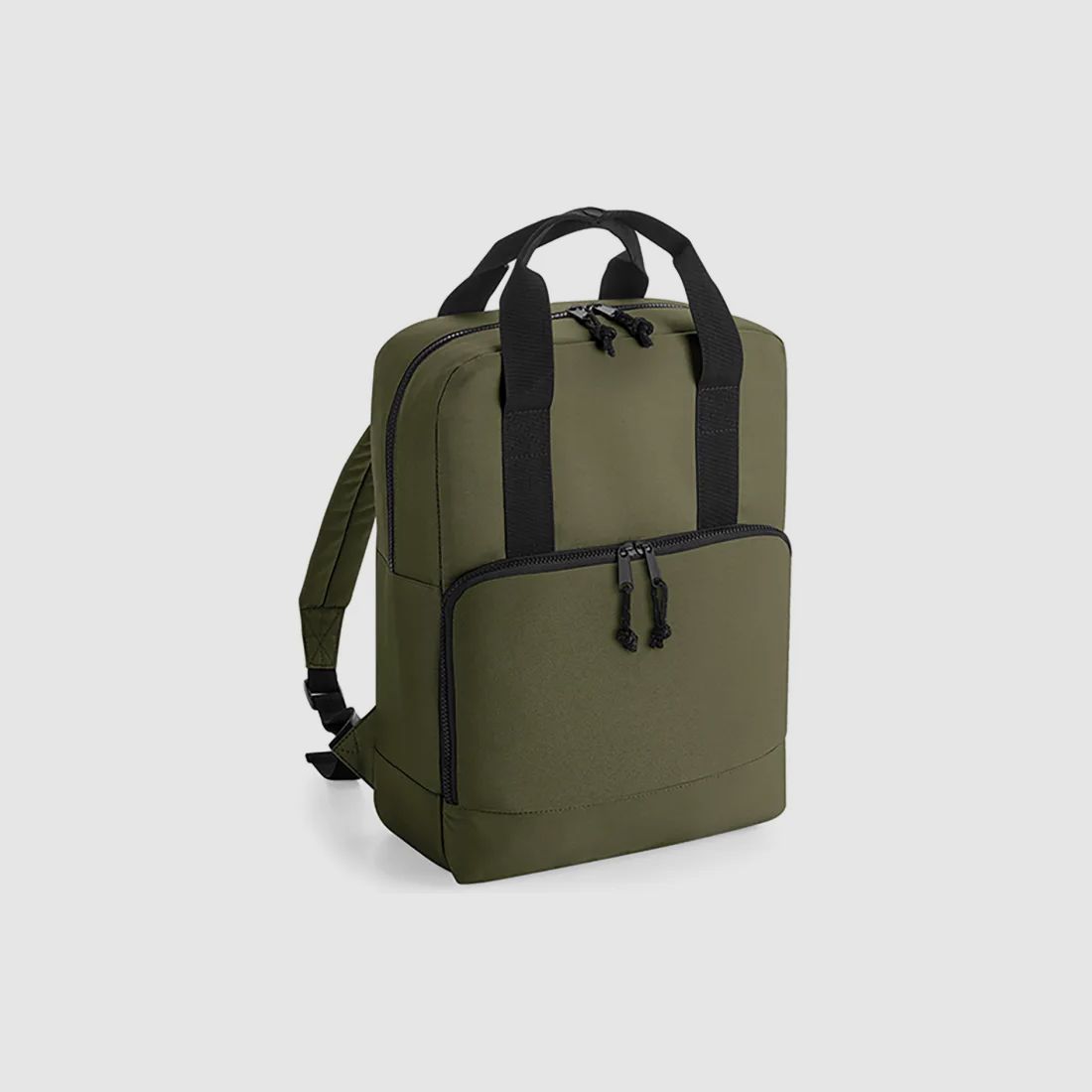Sac à dos réfrigérant à double poignée en recyclage olive