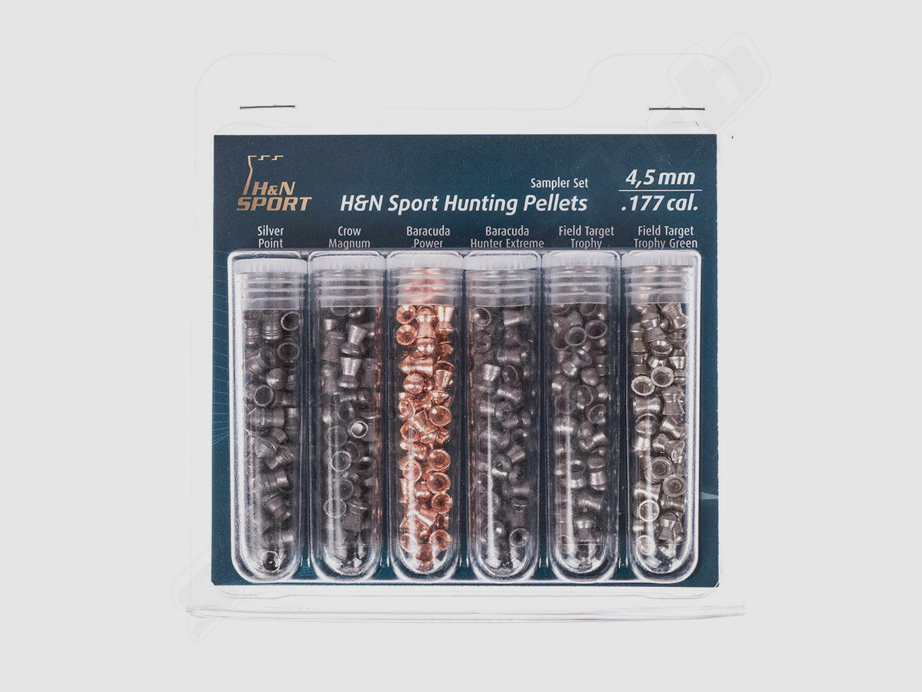 H&N 6er Testpackung Kal. 4,5mm verschiedener Diabolos