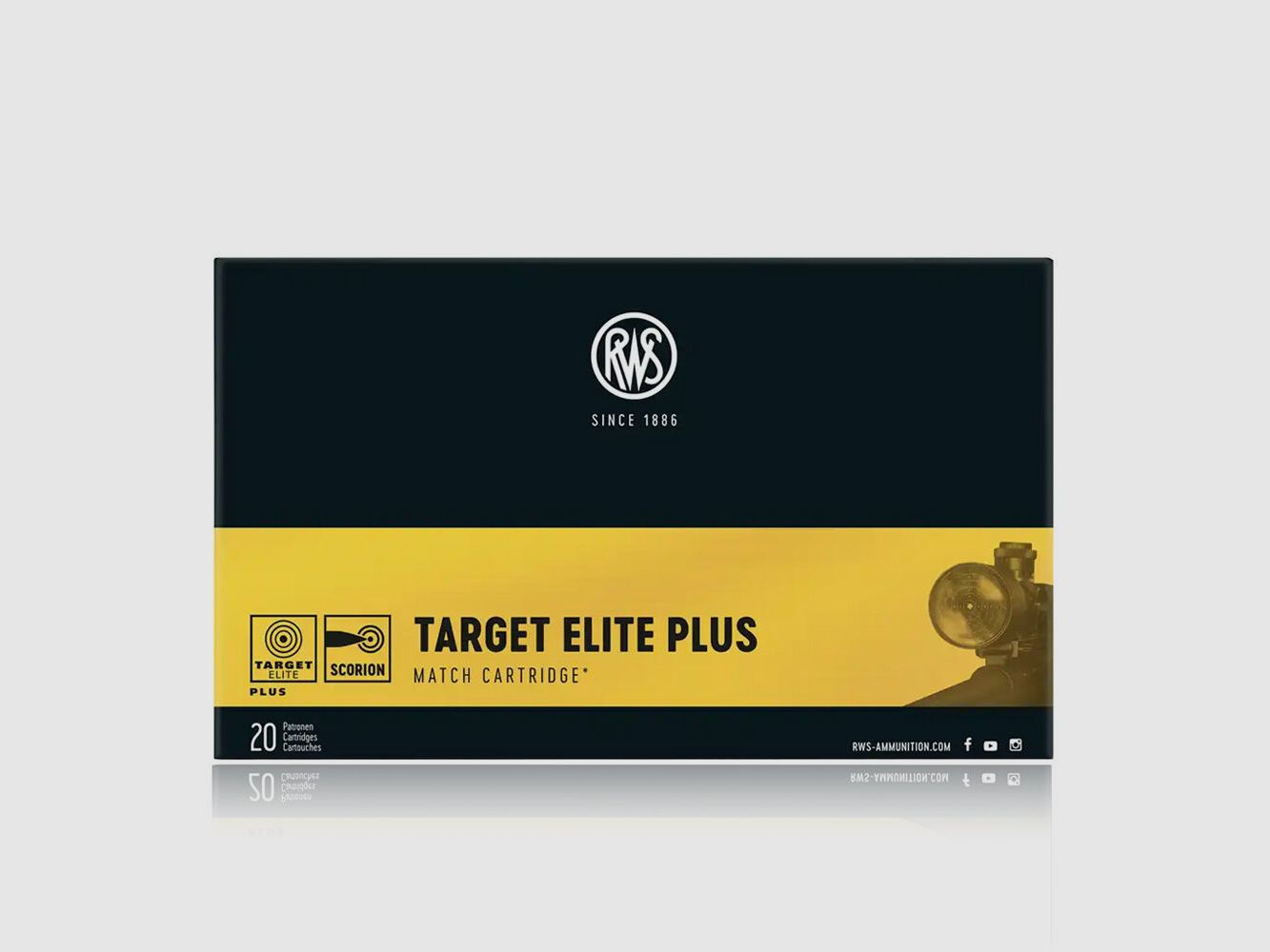 RWS Target Elite Plus Match Buechsenpatrone 250 grs .338 Lapua Magnum