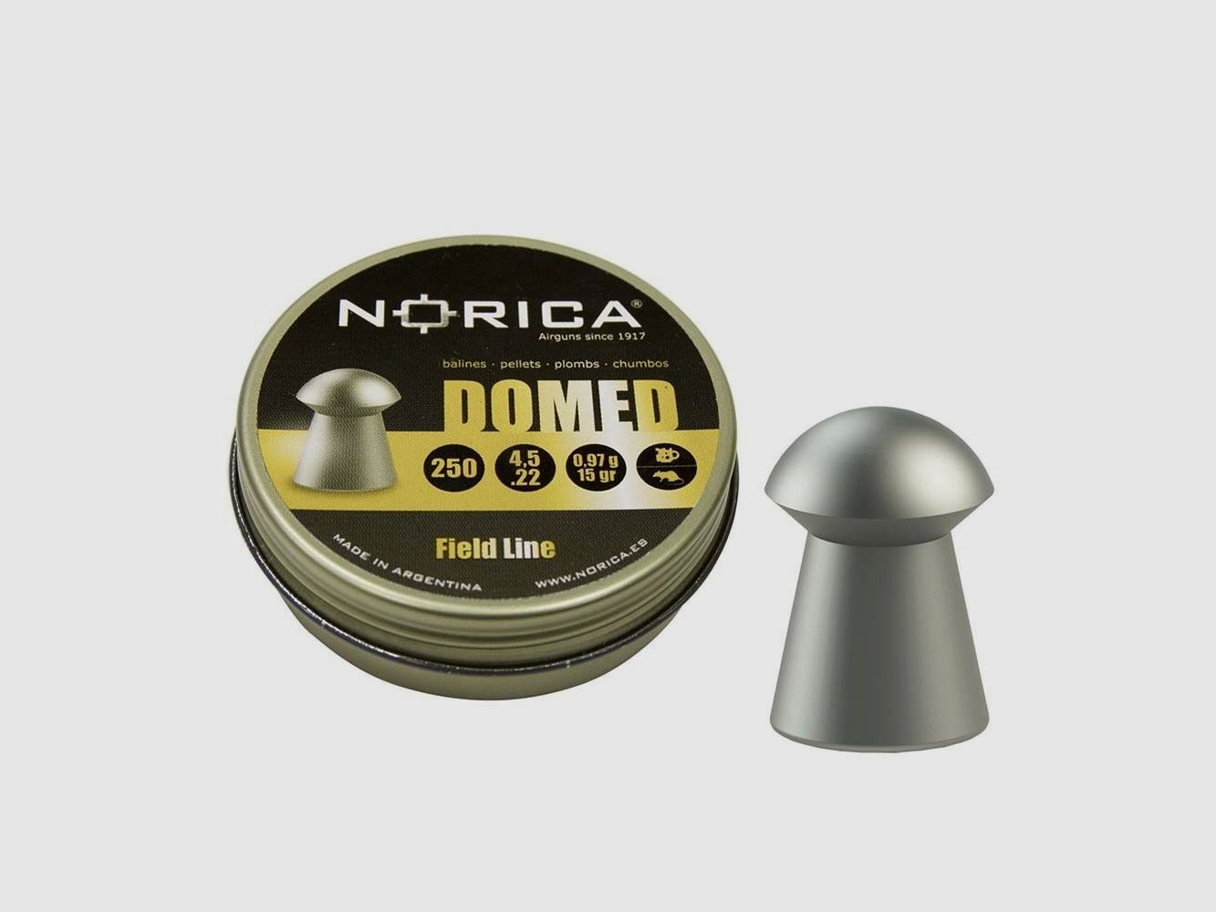 Norica Diabolo Domed Round Head 4.5 mm / 0.97 g / 250 pcs