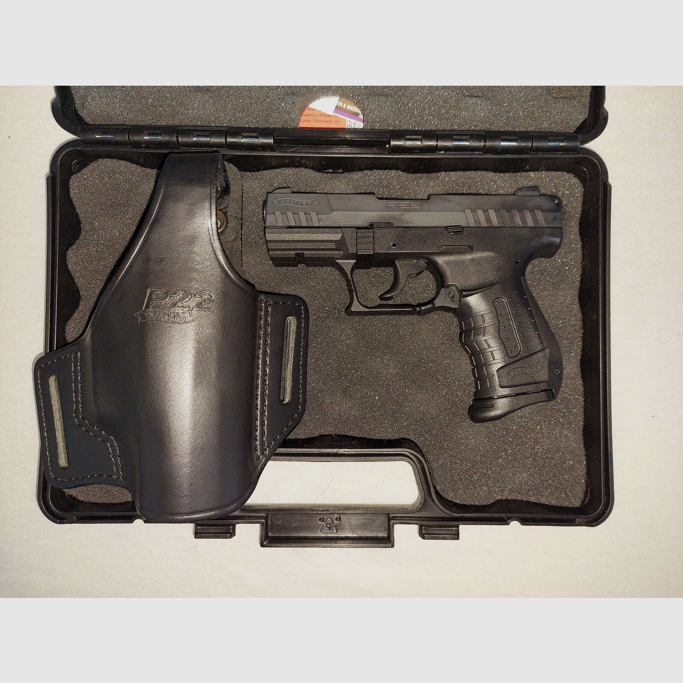 P22 mit Lederholster (Neu)