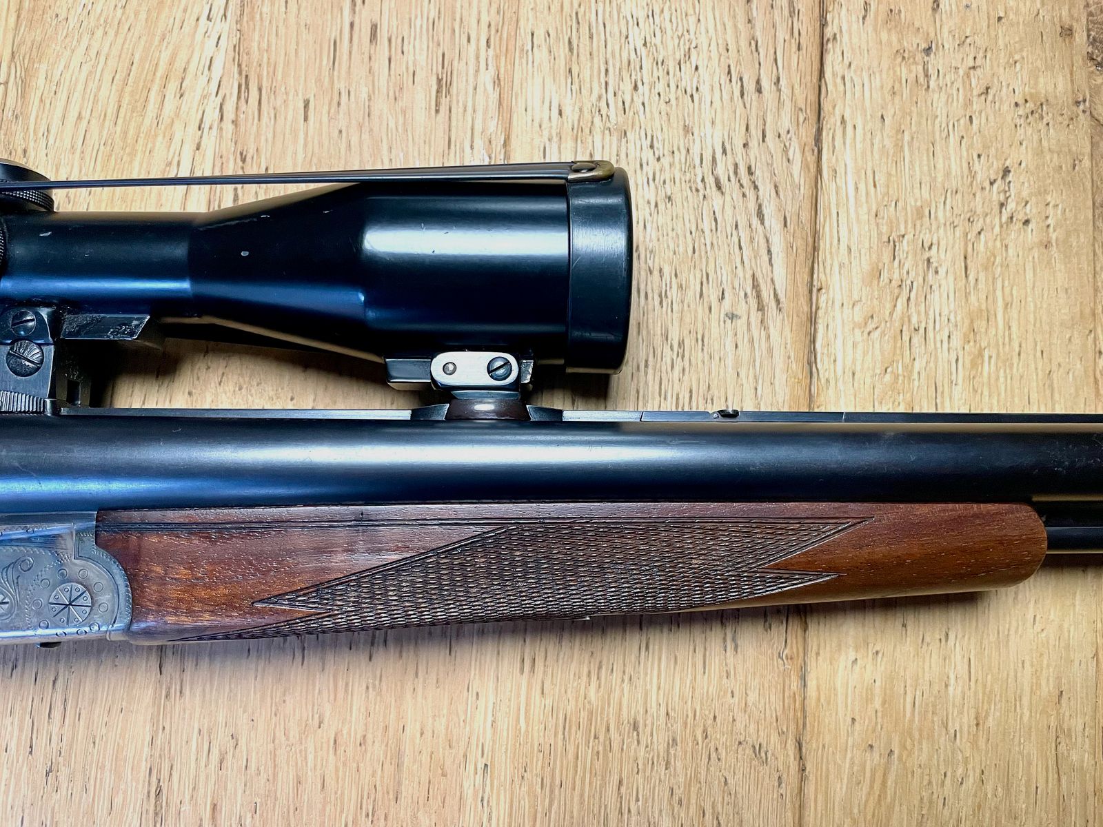 -Drilling- Simson Suhl Mod. Fortuna Kaliber 16/70 & 6,5x57R inkl. ZF Schmidt&Bender 6x42 und Einstecklauf Krieghoff Kal. 16 auf .22WinMag