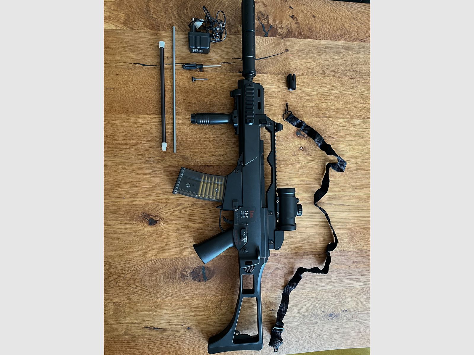 Umarex Airsoft Geweer G36C, elektrische Full-Auto Softairgeweer, aanvalsgeweer met 0,5 Joule, voor 6mm BB-ballen