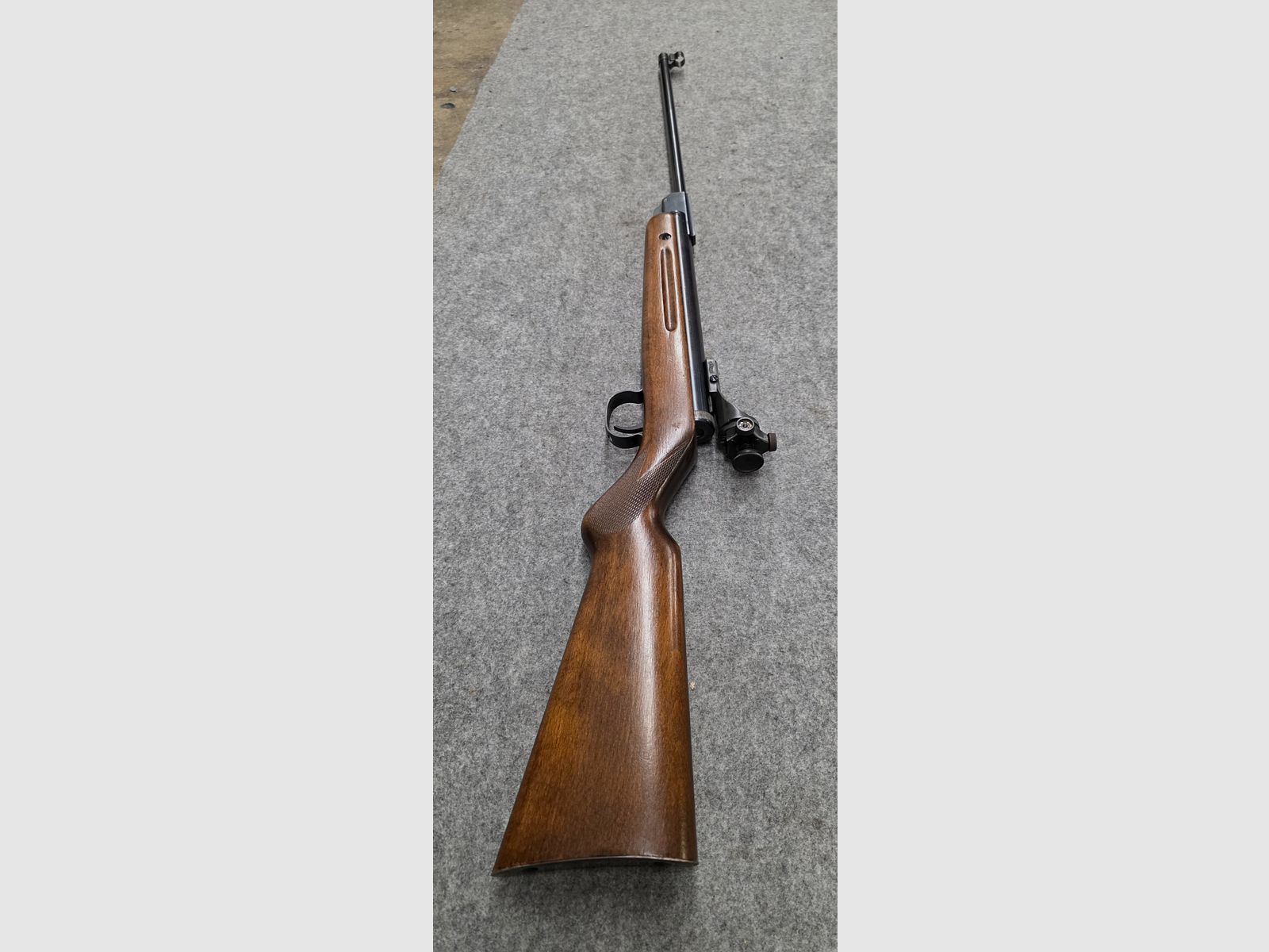 Vecchio Walther Mod. 53 Knicker carabina ad aria con diottra senza marchio F degli anni '50/'60 cal. 4,5mm Diabolo, immagine 4 di 12