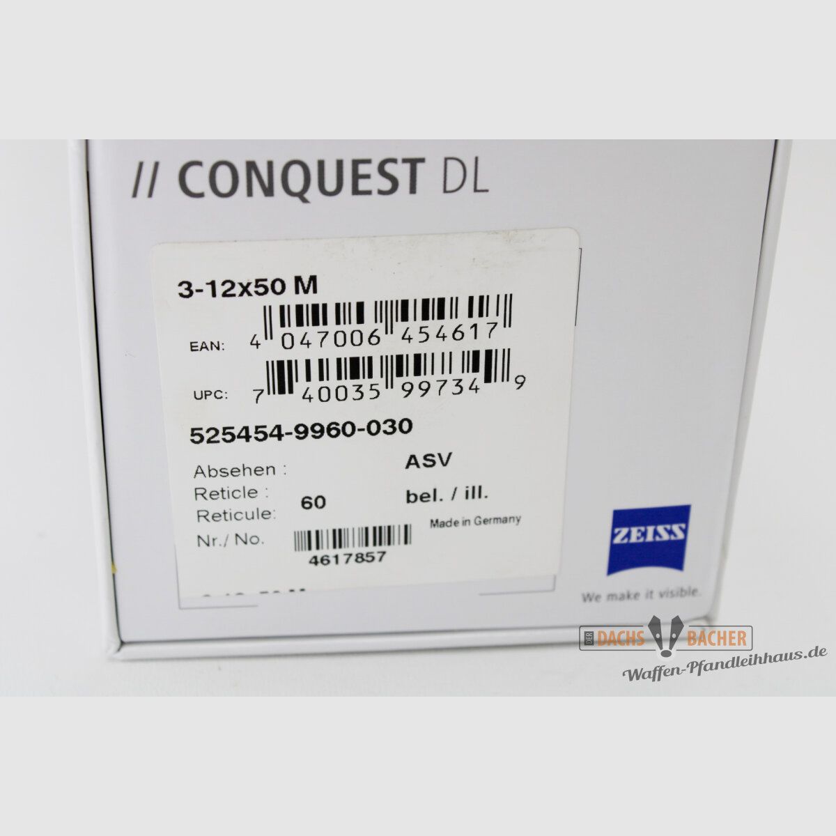 Zeiss Conquest DL 3-12x50 Abs. 60 ASV