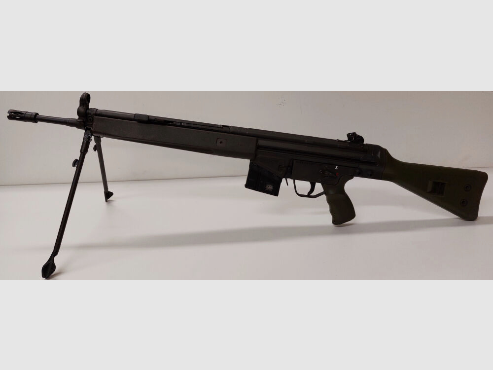 Heckler & Koch Original Heckler & Koch H&K G3 bipod with plastic feet for trapezoidal fore-end