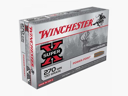 Winchester Super-X .270 Win. 130GR Power Point 20 cartridges