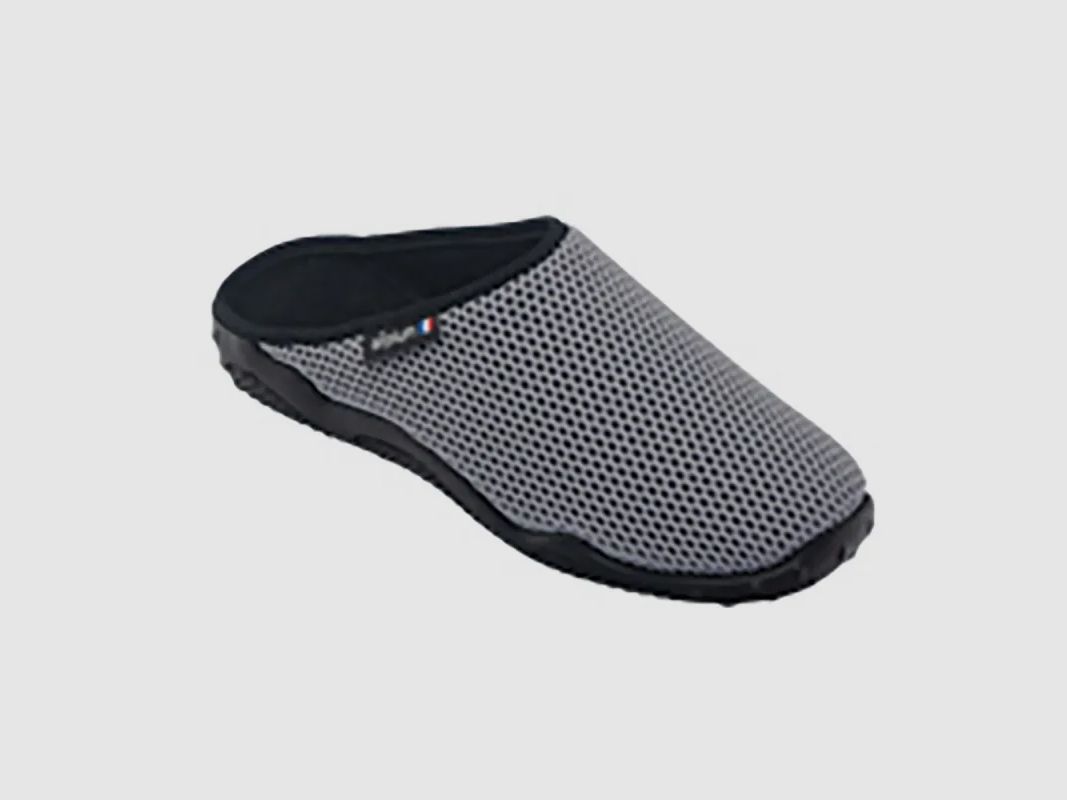 Chaussons mules résille Data - Homme - Gris, image 2 sur 8