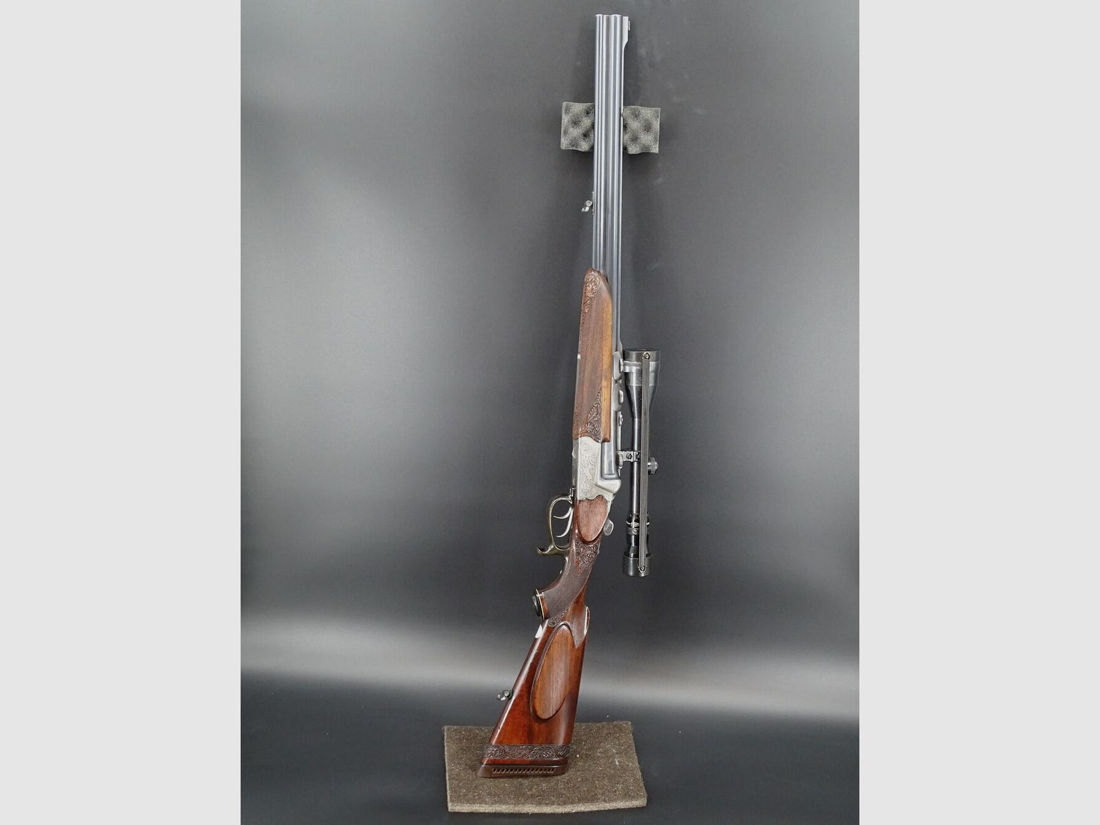 Sodia Kettner BBF Büffelhorn Stechersystem Gravur ZF Kahles Bockbüchsflinte