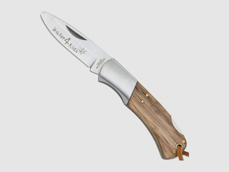 Couteau de poche pour enfants en bois de zèbre