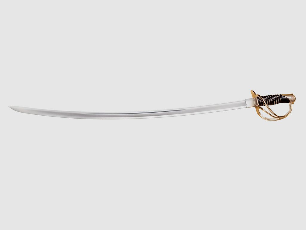 SĂ¤bel Schwert U.S. Kavallerie Cold Steel 1860 Karbonstahl 1055 KlingenlĂ¤nge 91,4 cm inklusive Stahlscheide (P18)