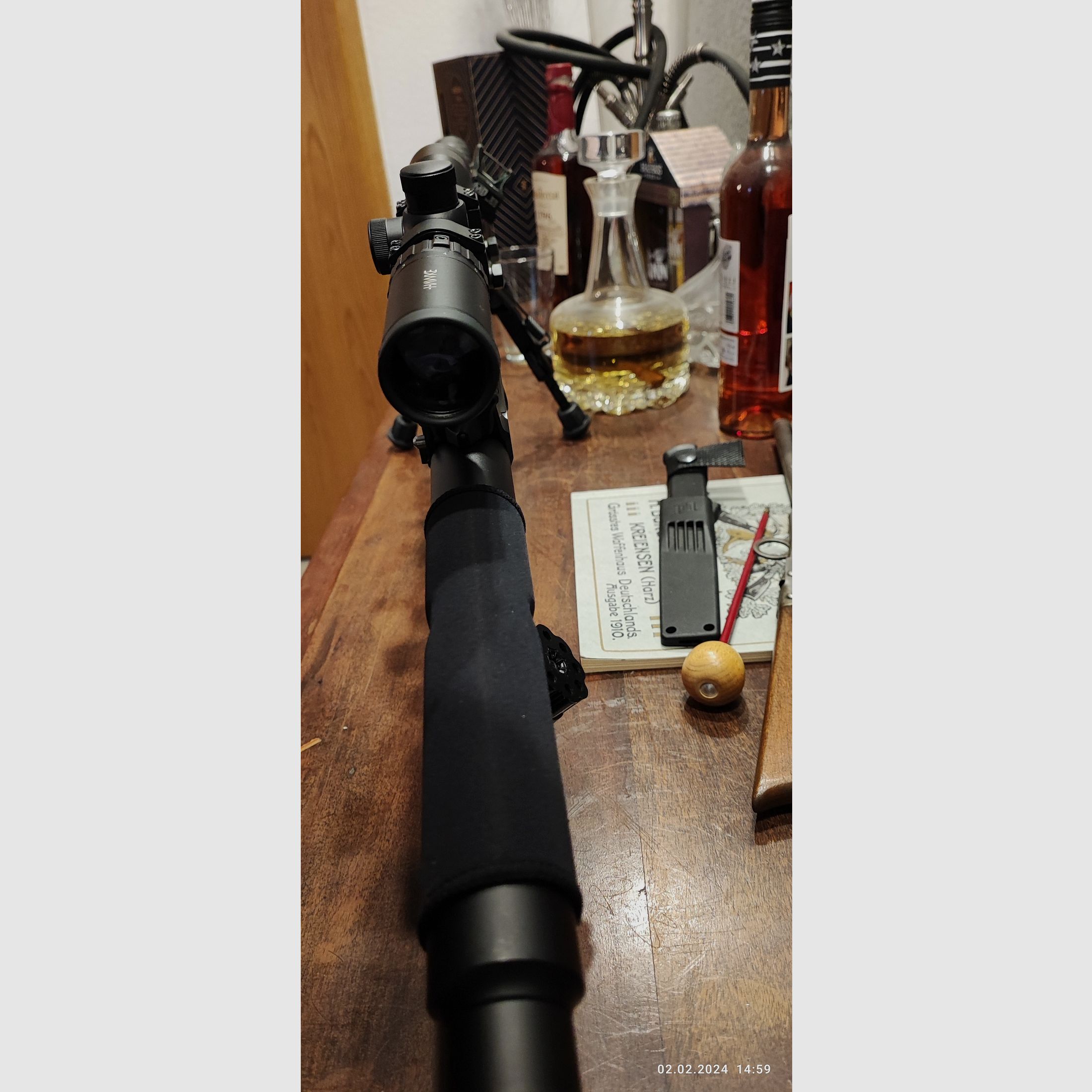 Edgun Leshiy with many accessories in AR15 style. With remaining warranty.