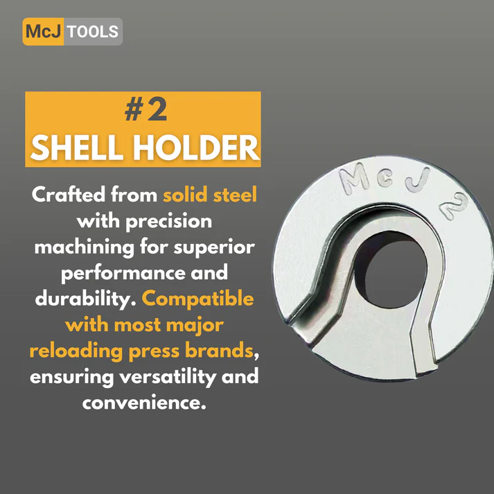 Shell Holder acier MCJ Tool numero 2, image 4 sur 5
